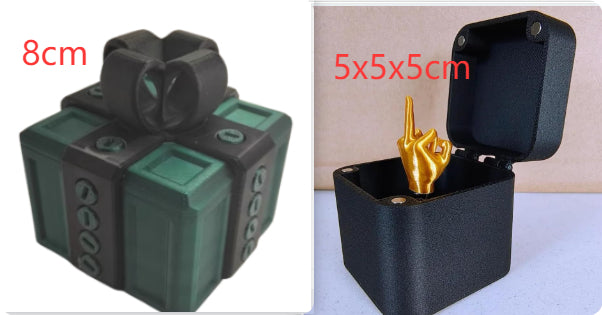 Christmas Interesting Prank Gift Middle Finger In Box Christmas Box Funny Creative Gifts Office Desk Decoration Home Decoration