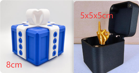 Christmas Interesting Prank Gift Middle Finger In Box Christmas Box Funny Creative Gifts Office Desk Decoration Home Decoration