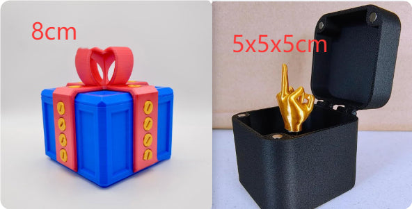 Christmas Interesting Prank Gift Middle Finger In Box Christmas Box Funny Creative Gifts Office Desk Decoration Home Decoration